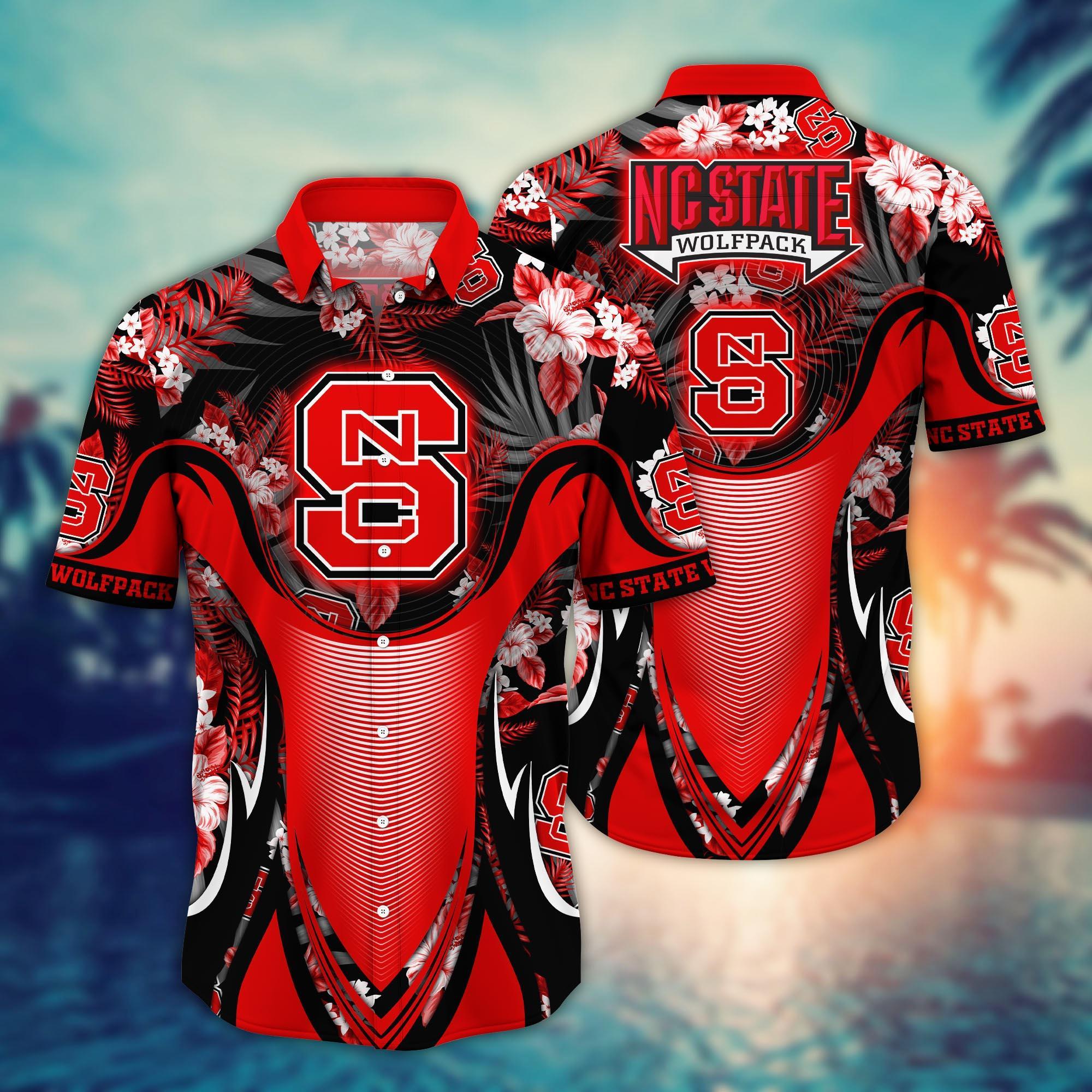 NC State Wolfpack NCAA Flower Hawaii Shirt For Fans Ver 23