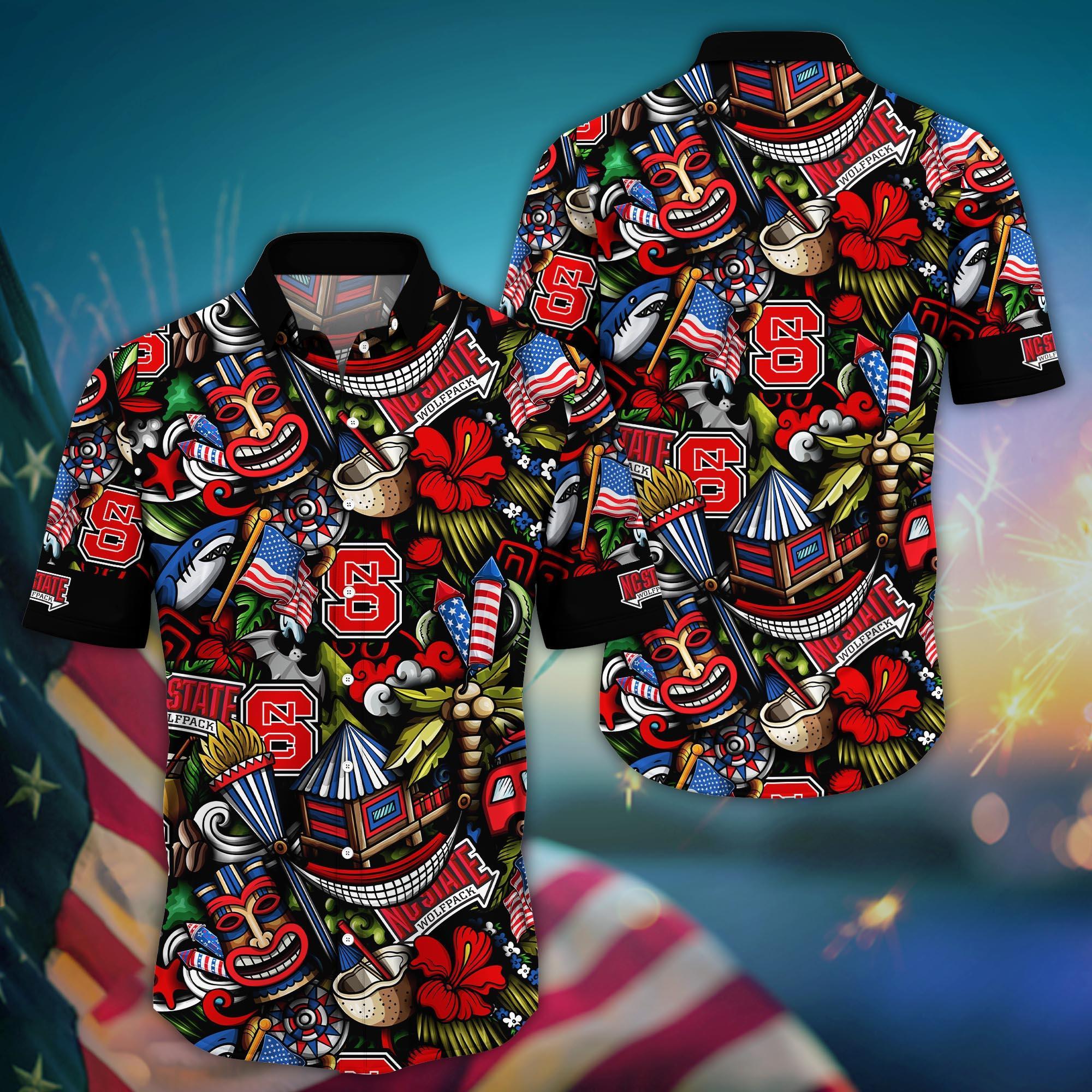 NC State Wolfpack NCAA Flower Hawaii Shirt For Fans Ver 24