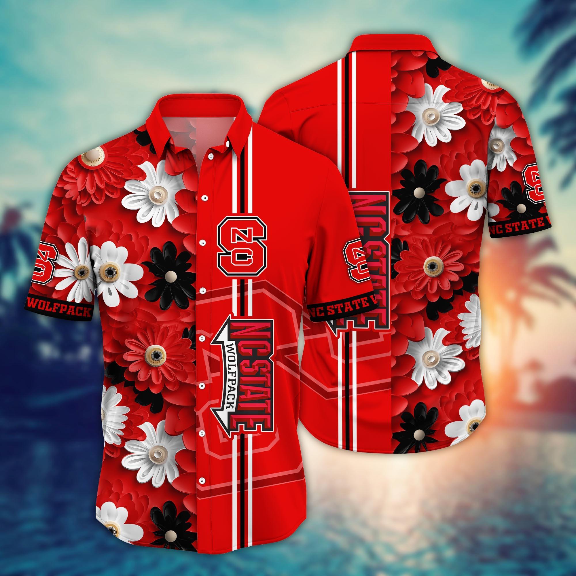 NC State Wolfpack NCAA Flower Hawaii Shirt For Fans Ver 5
