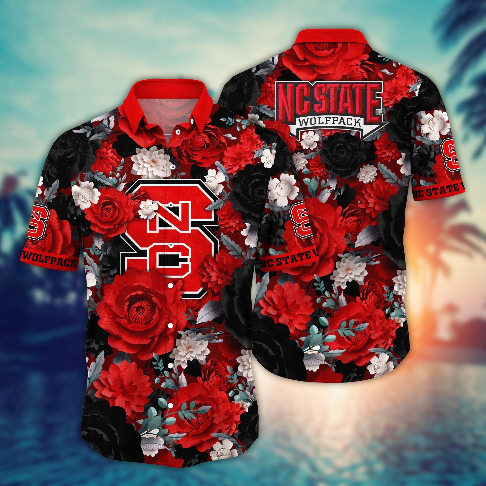 NC State Wolfpack NCAA Flower Hawaii Shirt For Fans Ver 8
