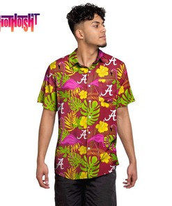 NCAA Alabama Crimson Tide Aloha Hawaiian Shirt - Official Fan Gear