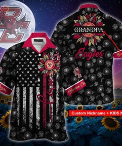 NCAA Boston College Eagles Hawaiian Shirt - Coconut Design, Shorts Included