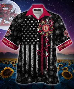 NCAA Boston College Eagles Hawaiian Shirt - Coconut Design, Shorts Included