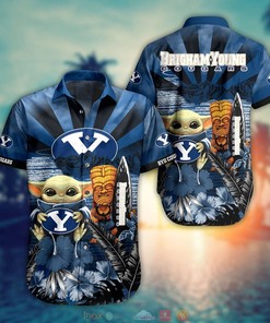 NCAA Byu Cougars Hawaiian Shirt - Coconut Design, Shorts Included