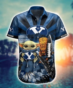 NCAA Byu Cougars Hawaiian Shirt - Coconut Design, Shorts Included