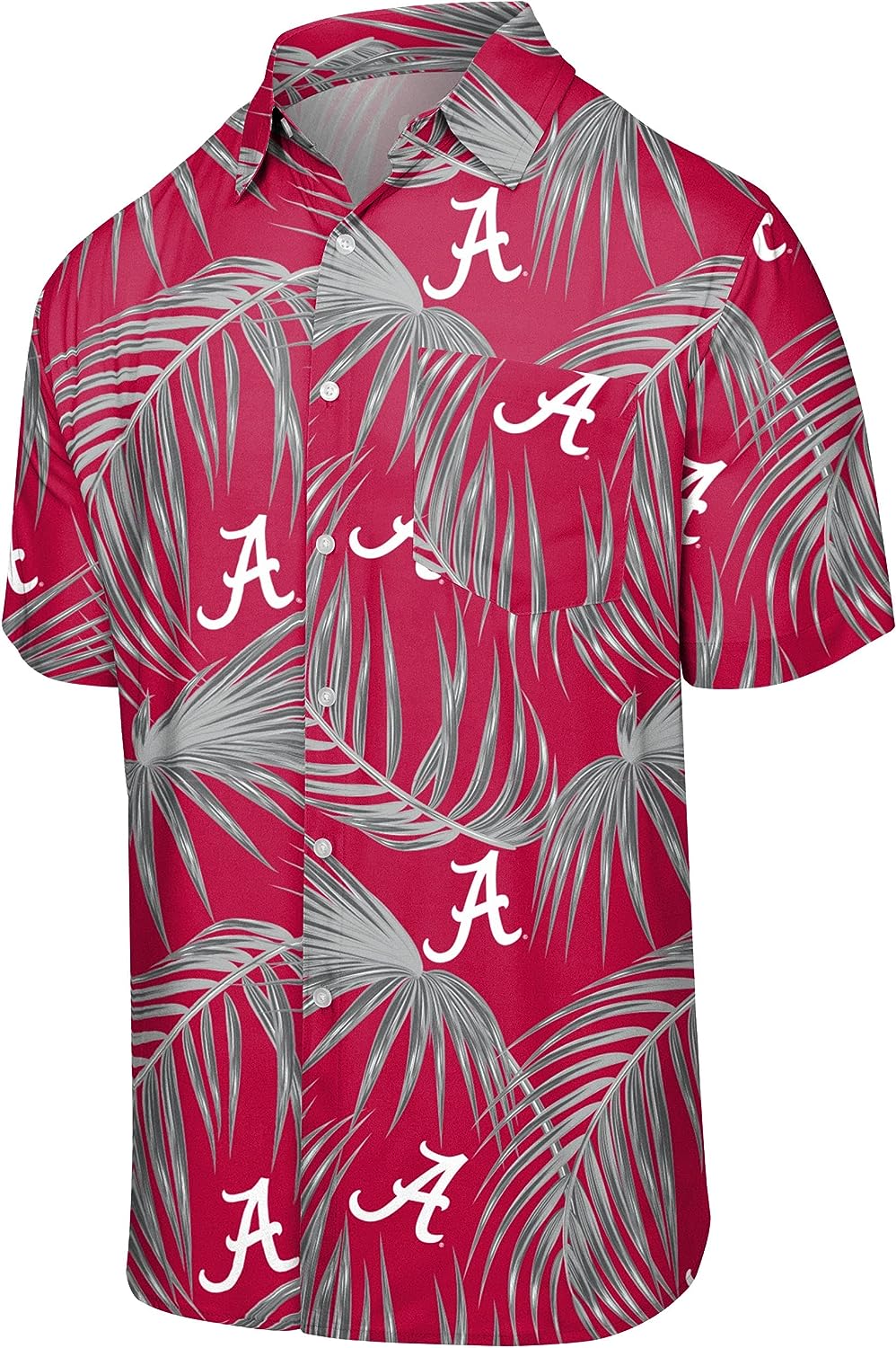 NCAA College Team Logo Floral Tropical Button Up Shirt - Ultimate Beach Shirt