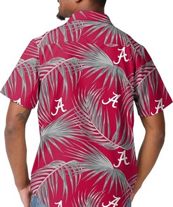 NCAA College Team Logo Floral Tropical Button Up Shirt - Ultimate Beach Shirt