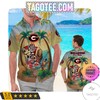 NCAA Georgia Bulldogs Custom Name Flamingo Parrot Hawaiian Shirt - Personalized and Unique 