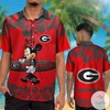 NCAA Georgia Bulldogs Minnie Mouse Hawaiian Shirt - Custom Name