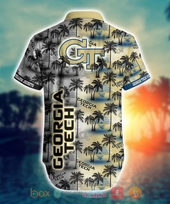 NCAA Georgia Tech Yellow Jackets Coconut Hawaiian shirt and Shorts - Perfect Pair For Summer 