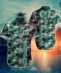NCAA Hawaii Rainbow Warriors Coconut Hawaiian shirt and Shorts - Perfect Beach Wear For Fans 