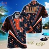 NCAA Illinois Fighting Illini Blue Black Hawaiian Shirt - Unique Design For Sports Enthusiasts 