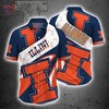 NCAA Illinois Fighting Illini Blue Orange Hawaiian Shirt V2 - Ideal For Sports Enthusiasts 
