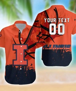  NCAA Illinois Fighting Illini Hawaiian Shirt for Men 