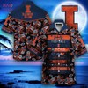 NCAA Illinois Fighting Illini Orange Black Hawaiian Shirt - Perfect Pair For Summer 