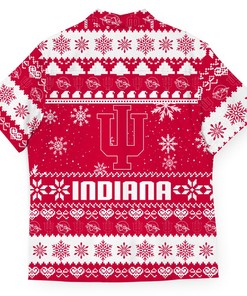 NCAA Indiana Hoosiers Baby Yoda Ugly Christmas Hawaiian Shirt - Unique Gift For Fans