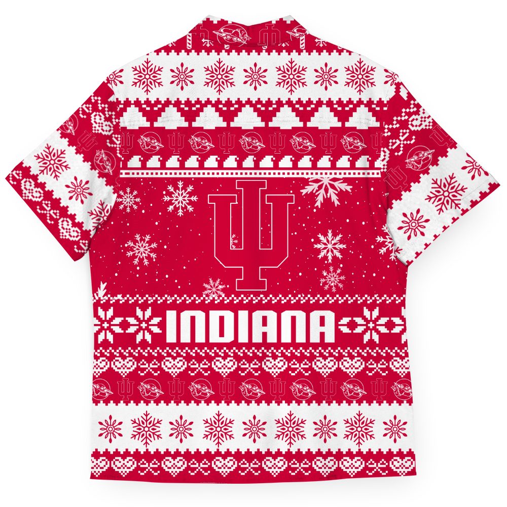 NCAA Indiana Hoosiers Baby Yoda Ugly Christmas Hawaiian Shirt - Unique Gift For Fans