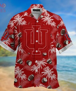 NCAA Indiana Hoosiers Coconut Crimson Hawaiian Shirt - Perfect Beach Wear For Fans