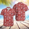 NCAA Indiana Hoosiers Crimson American Flag Hawaiian Shirt - Patriotic Design For Fans 