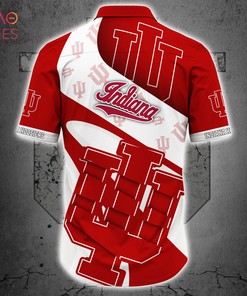 NCAA Indiana Hoosiers Crimson White Hawaiian Shirt - Ideal For Sports Enthusiasts 