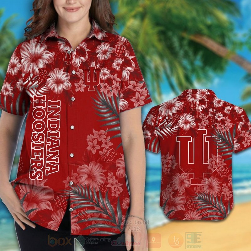 NCAA Indiana Hoosiers Hawaii Shirt and Shorts - Best Summer Wear For Fans