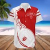 NCAA Indiana Hoosiers Hawaiian Shirt with White Crimson Ball Design - Stylish and Unique 