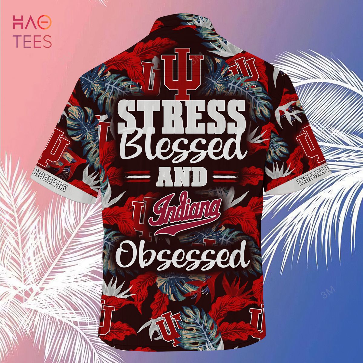 NCAA Indiana Hoosiers Stress Blessed Hawaiian Shirt - Ideal For Fans