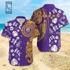 NCAA Lsu Tigers Samoan Floral Print Hawaiian Shirt for Men 