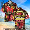 NCAA Maryland Terrapins Coconut Tree Red Yellow Hawaiian Shirt for Fans 