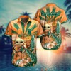 NCAA Miami Hurricanes Baby Yoda Hawaiian Shirt - A Fun Addition to Your Closet.