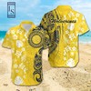 NCAA Michigan Wolverines Samoan Print Hawaiian Shirt - Perfect for Game Days.