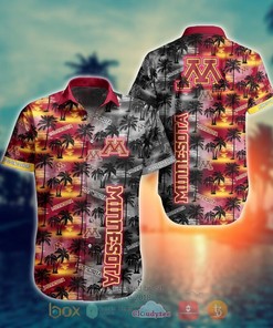 NCAA Minnesota Golden Gophers Coconut Hawaiian shirt, Short - Vibrant and Stunning Coconut Tree Design for Gophers Fans