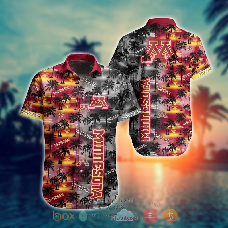 NCAA Minnesota Golden Gophers Coconut Hawaiian shirt, Short - Vibrant and Stunning Coconut Tree Design for Gophers Fans