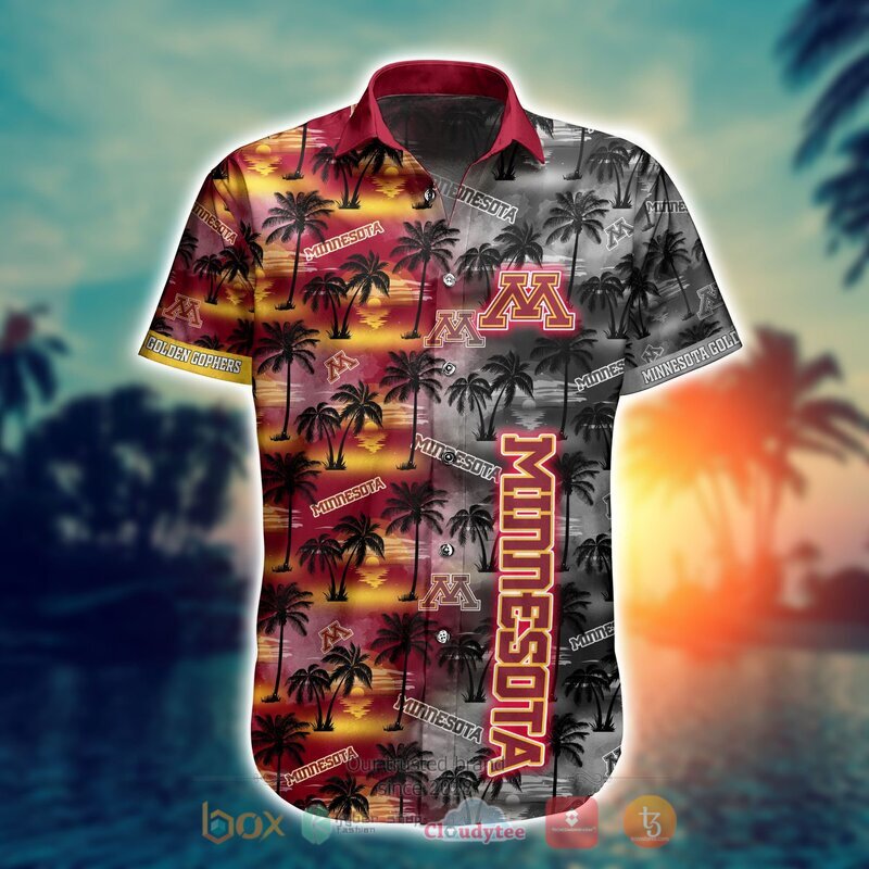 NCAA Minnesota Golden Gophers Coconut Hawaiian shirt, Short - Vibrant and Stunning Coconut Tree Design for Gophers Fans