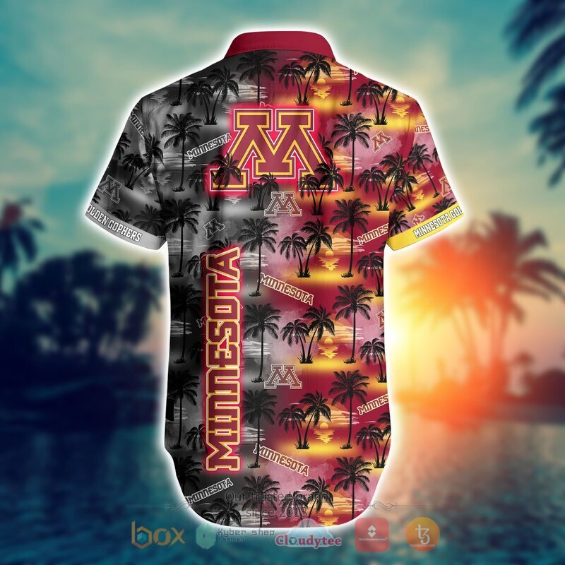 NCAA Minnesota Golden Gophers Coconut Hawaiian shirt, Short - Vibrant and Stunning Coconut Tree Design for Gophers Fans
