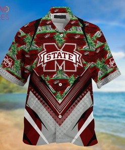 NCAA Mississippi State Bulldogs Maroon Green Hawaiian Shirt V2 - Trendy and Stylish Shirt Design for Bulldogs Fans