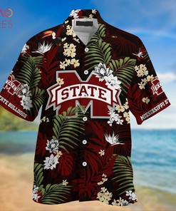 NCAA Mississippi State Bulldogs Maroon Green Hawaiian Shirt - Vibrant Colorful Hawaiian Shirt for Bulldogs Fans