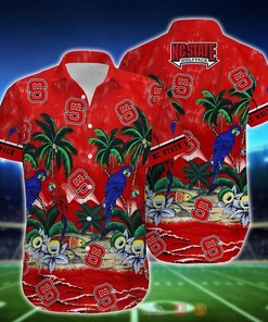 NCAA NC State Wolfpack Parrot Hawaiian Shirt - Short for Fans
