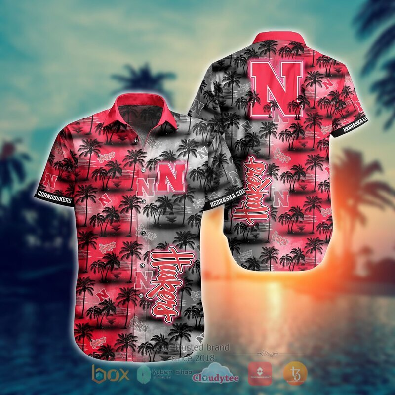 NCAA Nebraska Cornhuskers Coconut Hawaiian Shirt and Shorts - Perfect for Summer
