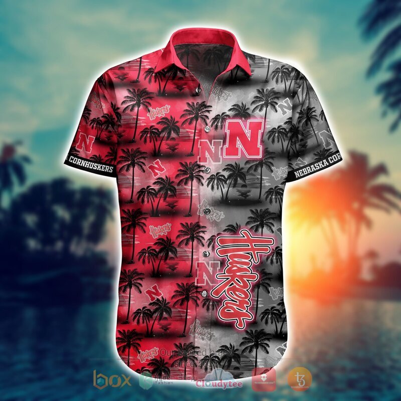 NCAA Nebraska Cornhuskers Coconut Hawaiian Shirt and Shorts - Perfect for Summer