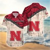 NCAA Nebraska Cornhuskers Red Cream Polynesian Hawaiian Shirt - A Unique Twist on Your Classic Hawaiian Shirt.