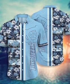 NCAA North Carolina Tar Heels Floral Hawaiian Shirt - Show Your Team Spirit!