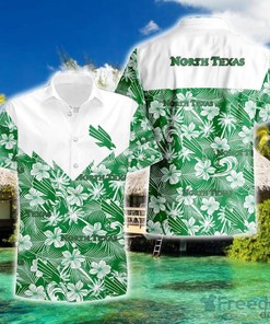 NCAA North Texas Mean Green Tropical Seamless Hawaiian Shirt, Top-Quality for Sports Fans