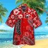NCAA Northern Illinois Huskies Flowers Red Hawaiian Shirt - Perfect for Supporting Your Team