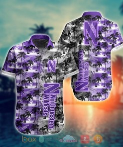 NCAA Northwestern Wildcats Coconut Hawaiian Shirt and Shorts - Perfect for Summer