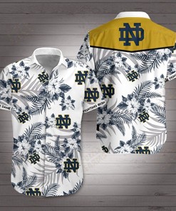 NCAA Notre Dame Fighting Irish Tropical Hawaiian Shirt, Perfect for Summer