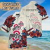 NCAA Ohio State Buckeyes Hibiscus Hawaiian Shirt - Perfect for Sports Enthusiasts
