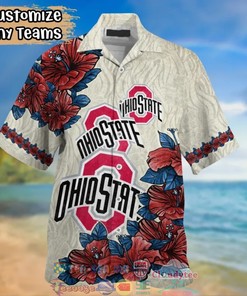 NCAA Ohio State Buckeyes Hibiscus Hawaiian Shirt - Perfect for Sports Enthusiasts