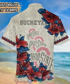 NCAA Ohio State Buckeyes Hibiscus Hawaiian Shirt - Perfect for Sports Enthusiasts