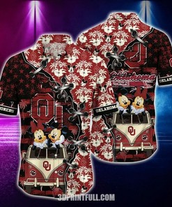 NCAA Oklahoma Sooners Mickey Mouse Hawaiian Shirt for Fans